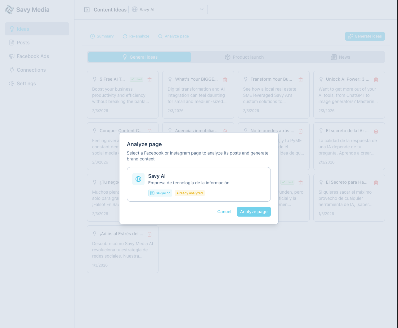 La IA analiza tu pagina para entender tu marca